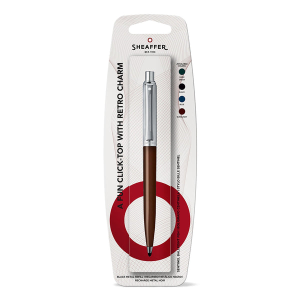 Stylo bille Sheaffer Sentinel Chrome, Coffee