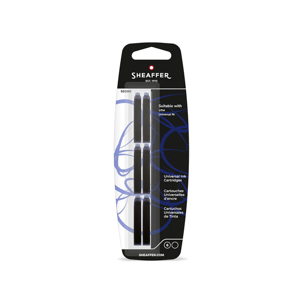 Cartouche d'encre Sheaffer VFM 6 pièces, noir