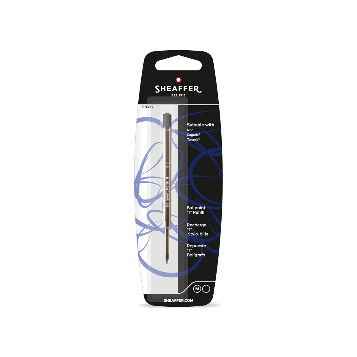 Ricambio roller Sheaffer, tratto medio, nero