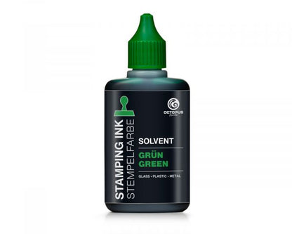 Lenizett Solvent Stempelfarbe glatte Untergründe, grün lasierend, 50 ml