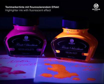 Encre pour surligneur Octopus Fluids Violet Néon avec convertisseur