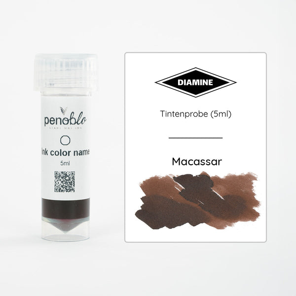 Campione d'inchiostro Penoblo, Diamine Regular, Macassar