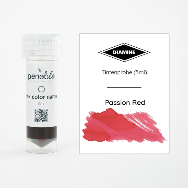 Diamine, Échantillon d'encre, Standard, Passion Red, 5ml
