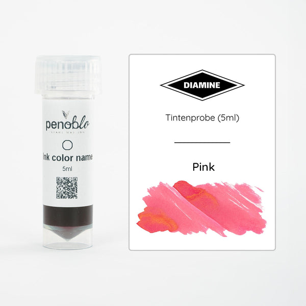 Diamine, Échantillon d'encre, Régulier, Rose, 5ml