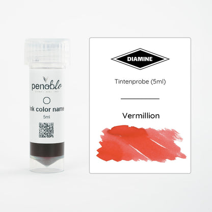Campione d'inchiostro Penoblo, Diamine Regular, Vermillion