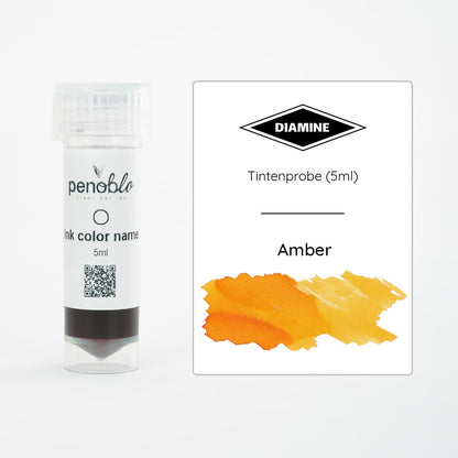 Campione d'inchiostro Penoblo, Diamine Regular, Amber