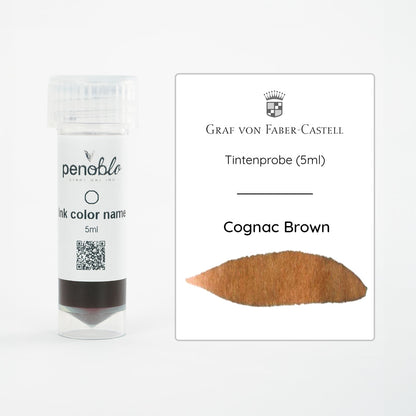 Graf von Faber-Castell, campione d'inchiostro, Cognac Brown, 5ml