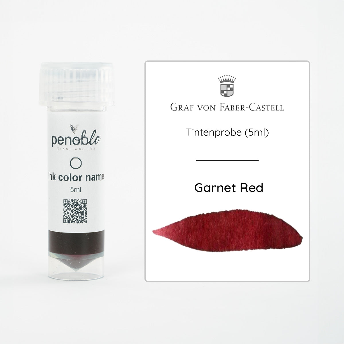 Graf von Faber-Castell, campione di inchiostro, Garnet Red, 5ml