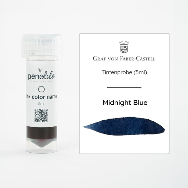 Graf von Faber-Castell, Échantillon d'encre, Midnight Blue, 5ml
