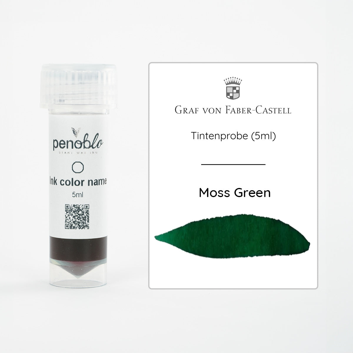 Graf von Faber-Castell, Échantillon d'encre, Vert Mousse, 5ml