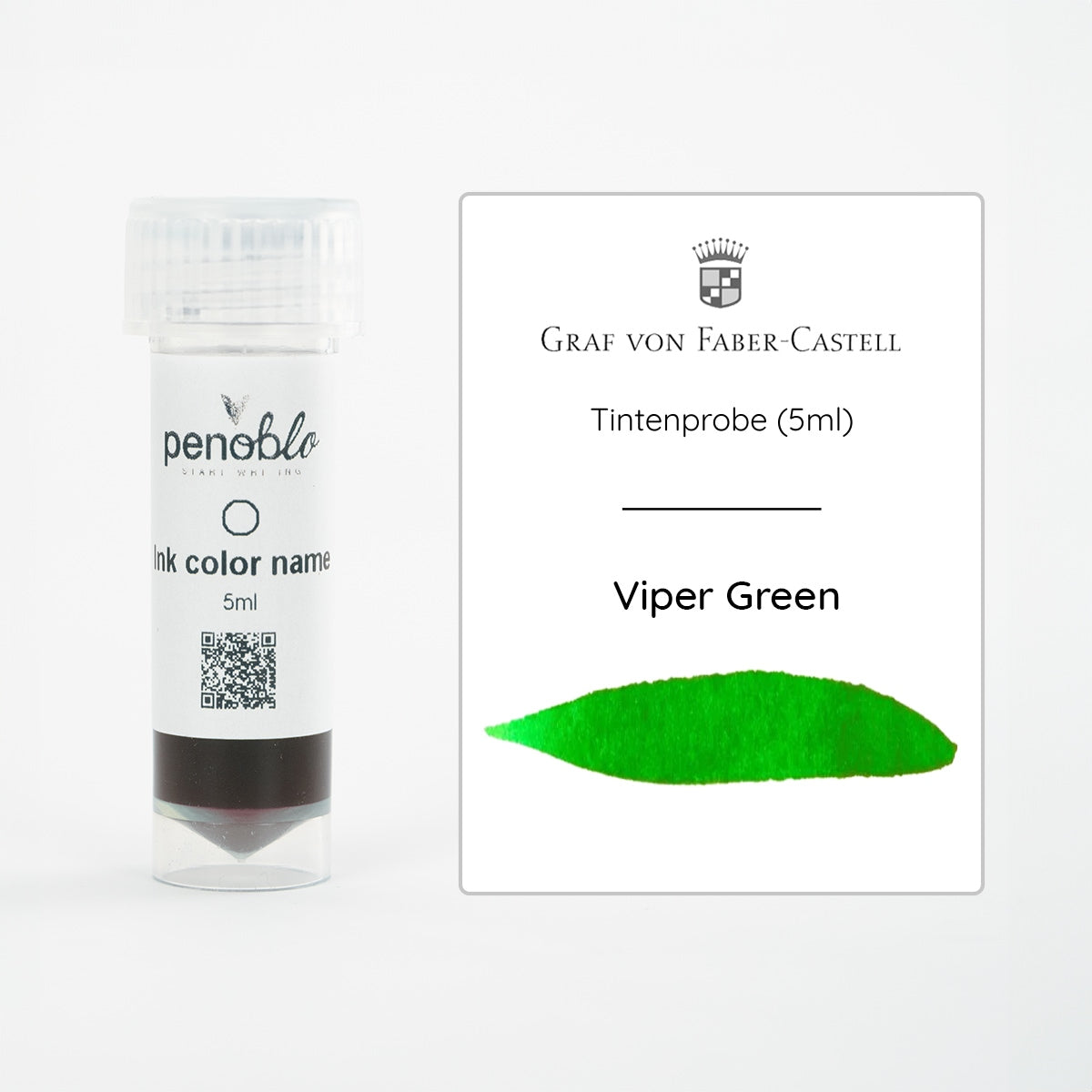 Graf von Faber-Castell, Échantillon d'encre, Viper Green, 5ml