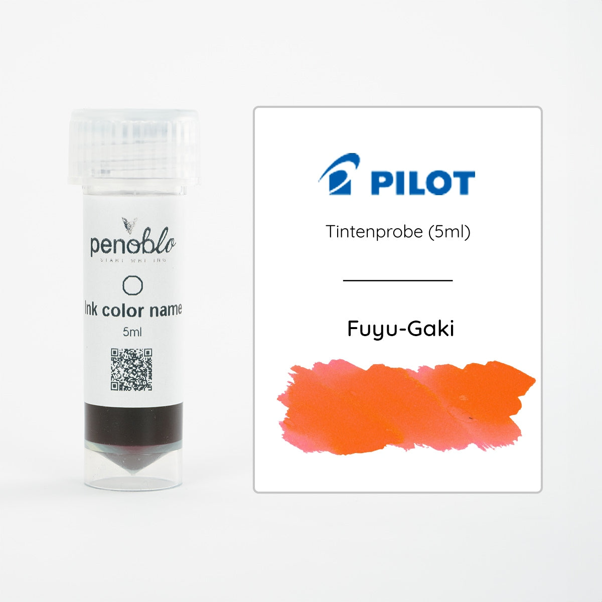 Pilot, échantillon d'encre, Iroshizuku, Winter Persimmon, Fuyu-Gaki, 5ml