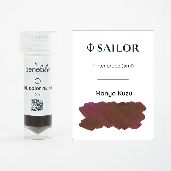 Sailor, campione d'inchiostro, Manyo Kuzu, 5ml