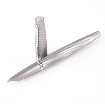 Penna stilografica Diplomat Viper Guilloché, argento