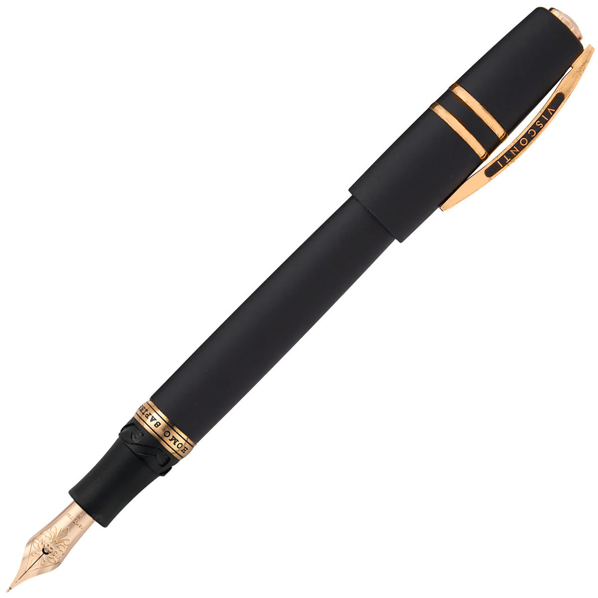Visconti, stylo plume, Homo Sapiens, plume or 18 carats, noir-bronze
