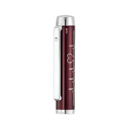 Penna stilografica Waldmann Heartbeat 150 Edizione limitata, incisa a mano, rossa