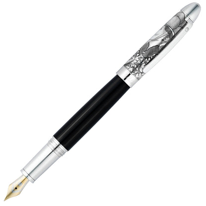 Waldmann Füller Legacy One Silber, 18Kt, schwarz, Ganzer Stift