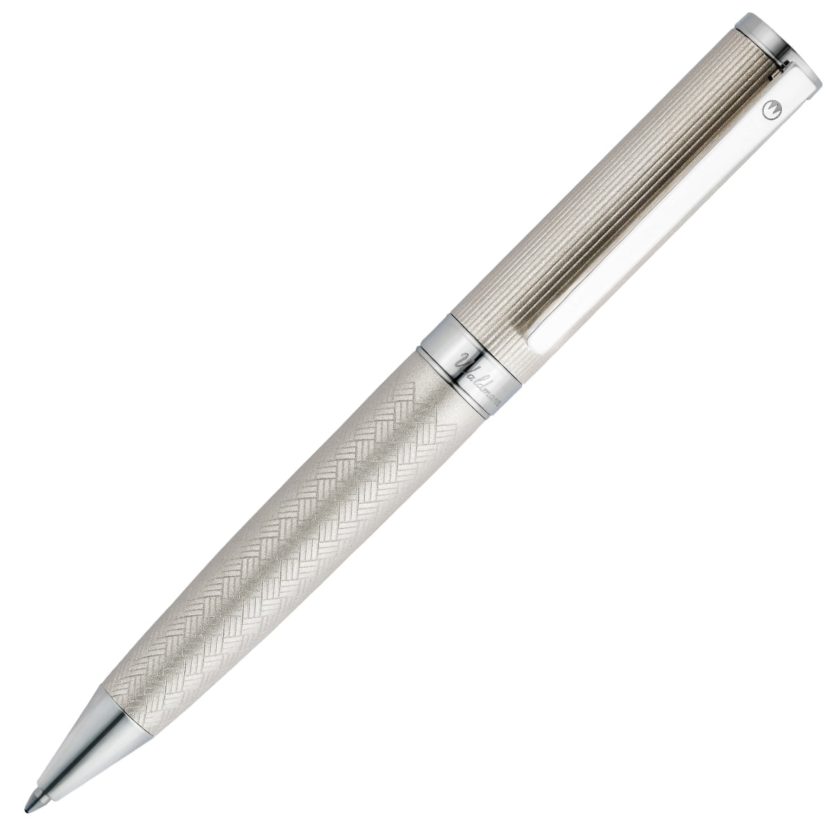 Waldmann Kugelschreiber Nova Silber, creme, Ganzer Stift