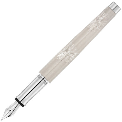 Waldmann, stylo-plume, Starburst, argent massif / gris galaxie