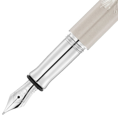 Waldmann, stylo-plume, Starburst, argent massif / gris galaxie