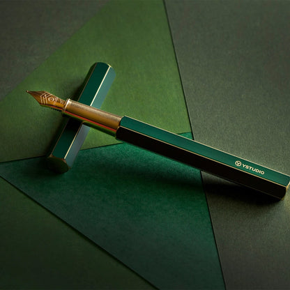 Stylo plume YSTUDIO, Classic Revolve, vert foncé