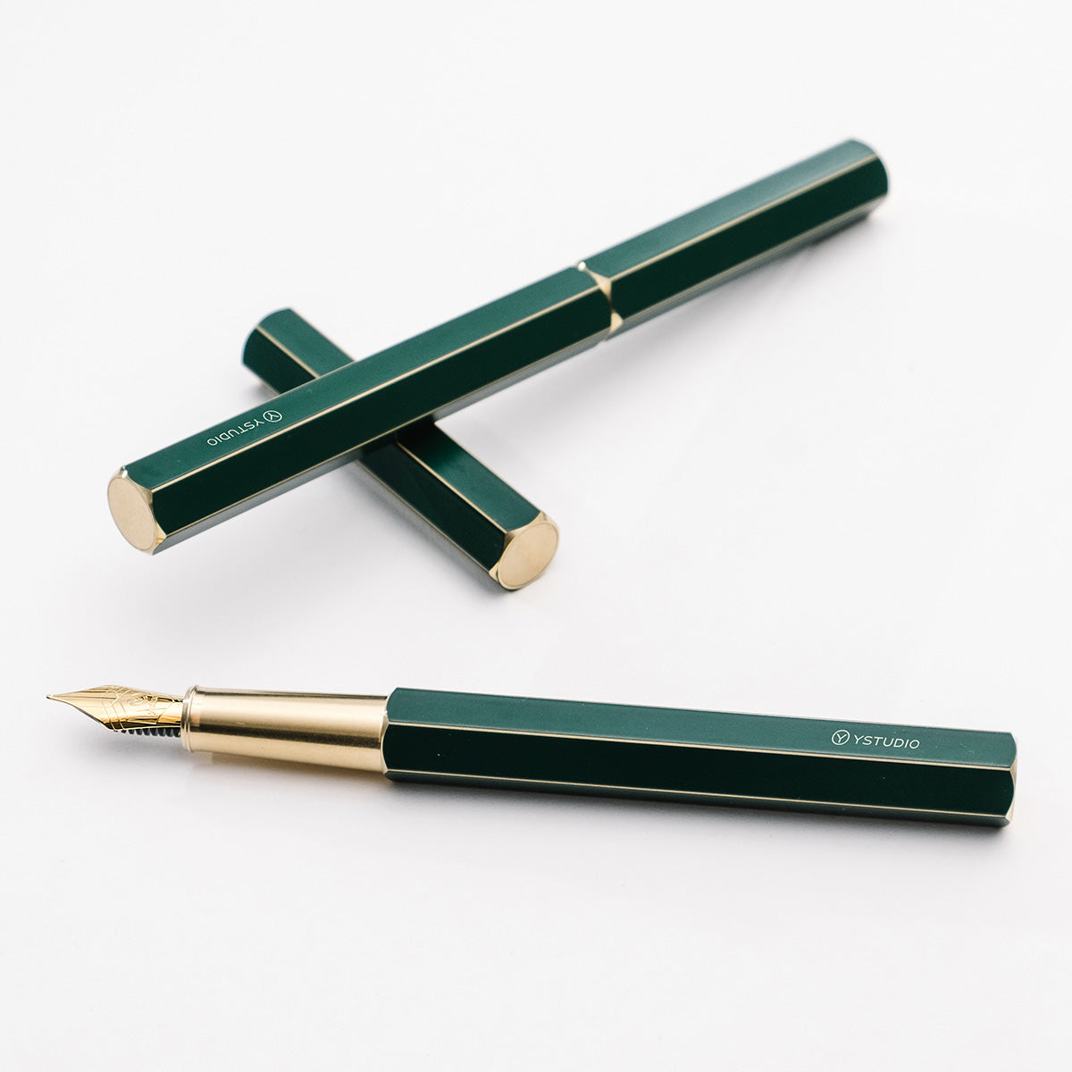 Stylo plume YSTUDIO, Classic Revolve, vert foncé