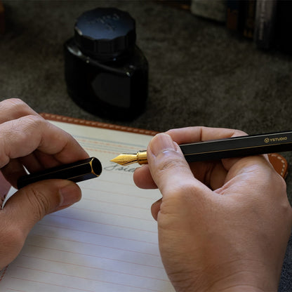 Penna stilografica YSTUDIO, Classic Revolve, nera