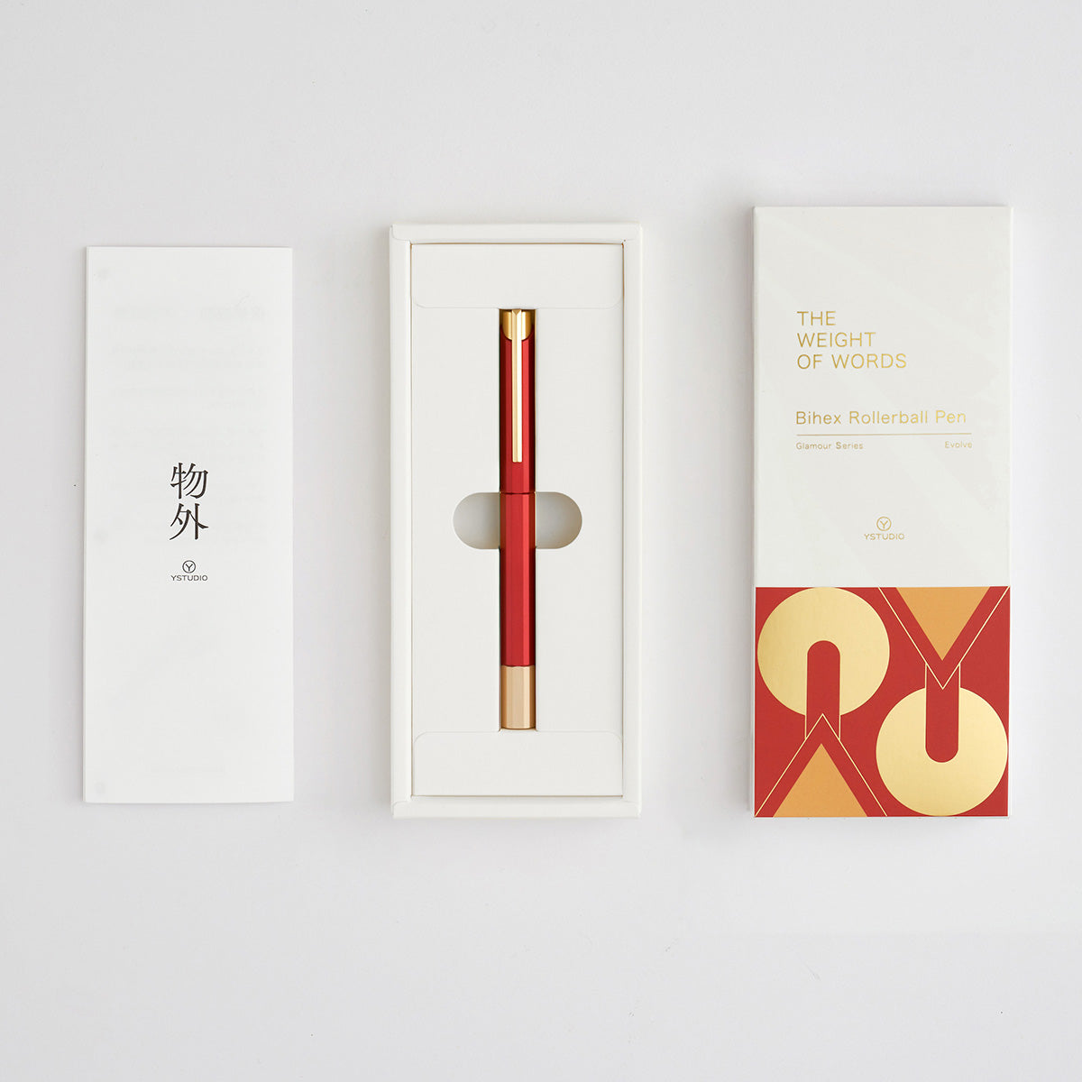 Stylo roller YSTUDIO, Glamour Evolve-Bihex, Marsala
